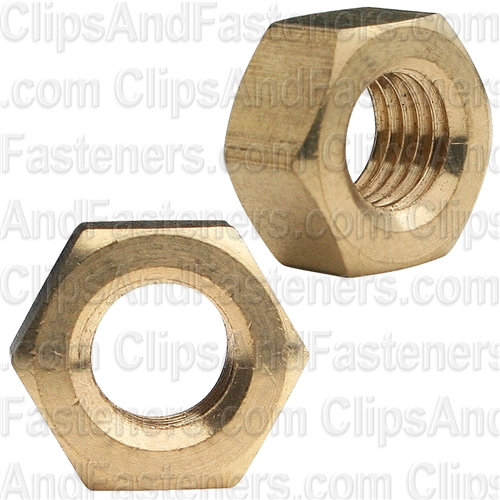 5/16"-24 Brass Hex Nuts