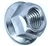 M14-1.5 Top Lock Flange Nut, Class 10 Zinc. DIN 6927