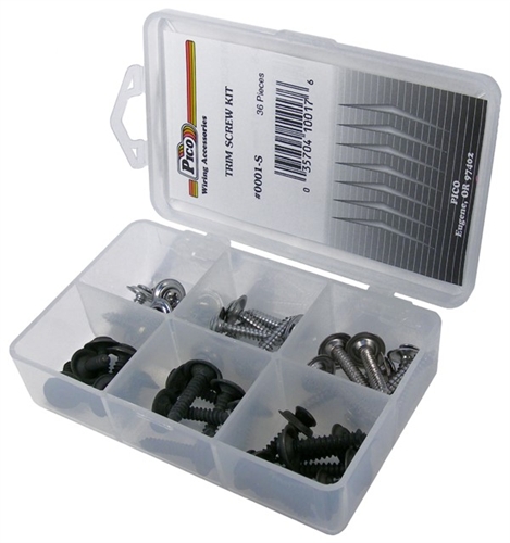 36 Piece Trim Screw Assortment in Plastic Kit