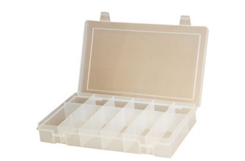 12 Offset Compartment Small Plastic Box