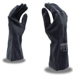Cordova Black Neoprene Gloves, 18 Mil Lined 4360