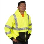 Cordova Hi-Vis Lime Hoodie, Class 3 SJ401