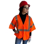 Cordova Class 3 Safety Vest, Orange, Zipper V3000