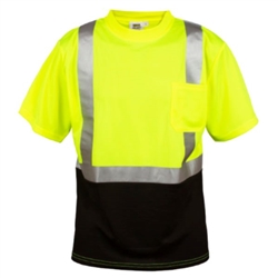 Cordova Class 2 Shirt, Black Bottom, Lime V451