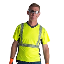 Cordova Class 2 Shirt, Lime, Segmented Tape V471