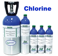 Gasco Chlorine Calibration Gas Mixture, EcoSmart