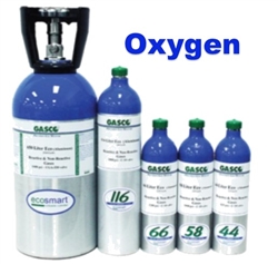 Gasco Oxygen Calibration Gas Mixture, EcoSmart