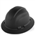 Bullhead Full Brim Hard Hat, Matte Black Graphite