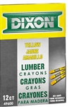 Dixon Lumber Crayon, Yellow 464-49600