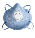 Moldex N95 Disposable Respirator, Exhalation Valve 2300 Series