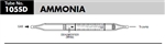 Sensidyne Ammonia Gas Detector Tube 105SD, 0.2-20 ppm