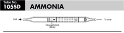 Sensidyne Ammonia Gas Detector Tube 105SD, 0.2-20 ppm