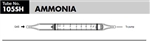 Sensidyne Ammonia Gas Detector Tube 105SH, 0.5-30.0%