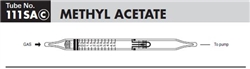 Sensidyne Methyl Acetate Gas Detector Tube 111SAc 0.1 - 3.0%