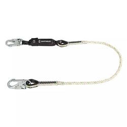 SafeWaze 6 Ft Shock Absorbing Lanyard, Rope FS33215