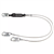 SafeWaze Cable Lanyard, Dual Leg FS561-CA