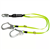 SafeWaze PRO 4-6 Ft Lanyard, Dual Leg, FS566-AJ