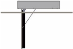 Motorized Flip Down 75" TV Ceiling Mount