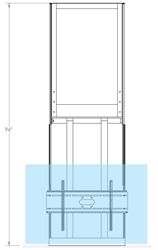 InFocus INF8021 Motorized Wall Mount lifts and lowers