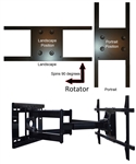 Samsung UN60JS700DFXZA Rotating TV wall bracket - All Star Mounts ASM-501L