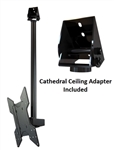 Cathedral ceiling TV mounting bracket