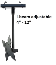 I-Beam Clamp Tilting Ceiling Mount Kit with 15ft pole