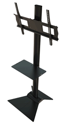 TV floor stand with shelf