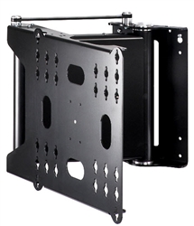 Motorized electric 90 deg swivel TV bracket for 40in to 65in Tvs smooth quiet mechanism with input preset positions