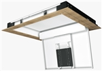 Motorized Electric Hinged Ceiling TV Bracket for 65inch to 75 inch Displays 100 degree swing down