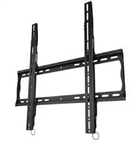 Low profile flat TV wall mount bracket with post installation leveling VESA compatible