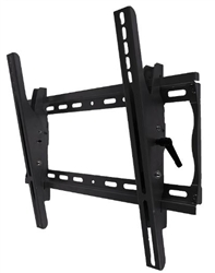 Universal tilting wall mount bracket 23in to 46in flat panels - adjustable tilt - 2.2 inch depth from wall 150lb capacity