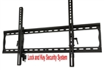 Anti theft lockable tilting TV wall mount bracket dual locking arms dual stud wall plate mounting hardware included