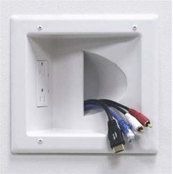 Recessed Low Voltage Cable Wall Plate