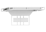 Sony KD65X75K Motorized Drop Down Ceiling Bracket, 110 degree swing down, 125 lb capacity