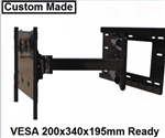TV wall mount bracket with 31.5in extension VESA 200x340x195mm- LG 55EG9600 All Star Mounts ASM-504M