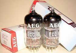 Russian Mil Prod - Matched Pairs MINT NOS NIB AEG ECC88 Tubes - 1980s