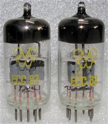 Brand New, MINT NOS Early 1960s Production Funkwerk RFT ECC83 12AX7 Tubes with Thin Dual Getter Support. Funkwerk RFT Logo. In generic white boxes. Made in E. Germany. These are in the top 2-3 desirable tubes for Guitar tone, and also work fine in Audio