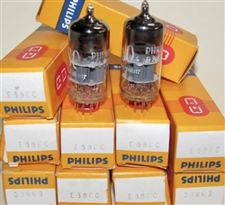 Brand Spanking New in Box, Late 1970s Heerlen* Holland Production PHILIPS SQ E88CC 6922 Gold Pins. Heerlen Plant date codes 7LH 49xx. These select Special Quality SQ Holland made E88CC/6922 are some of the finest by Amperex/Philips.