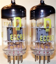 Brand new, MINT NOS Late 1960s RFT ECC83 12AX7 VEB Röhrenwerke Anna Seghers Neuhaus Prod Tubes with Halo Getter. Made in E. Germany. These are in the top 2-3 desirable tubes for Guitar tone, and also work fine in Audio