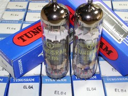 Brand New, MINT NOS NIB 1980-81 Tungsram EL84 tubes, Made in Hungary. All matched pairs have identical date of 8Z=Jan 1980 or 76=October 1981. Tungsram EL84's are hard to find in this condition. Tungsram made some of the finer tubes in Eastern Europe.
