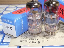 Matched Pairs Rare JULY-1979 production Tungsram Industrial Grade E88CC 6922 Tubes, Brand New, MINT in Original Boxes. Each tube has serial number in RED and a factory certificate for that serial number (see pictures). All tubes from the SAME DATE/BATCH.