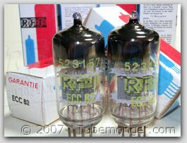 Brand New, MINT NOS NIB RFT  ECC82 12AU7 Single Support Halo Getter Tubes. Made in E. Germany.