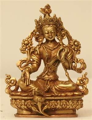 Statue Green Tara, 03 inch