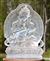 Statue Vajrasattva with back, 08 inch, Glass