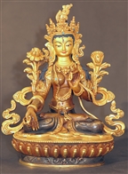 Statue White Tara, 08 inch