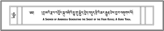 Guru Yoga of the 16th Karmapa: A Shower of Ambrosia Generating the Shoot of the Four Kayas