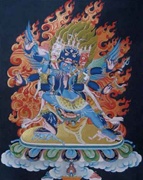 Vajrakilaya, 8 x 10 inch print, matted 10 x 17 inch