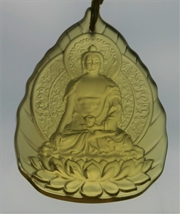 Deity Pendant Buddha Shakyamuni Glass