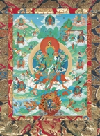 Green Tara<br>light green<br>Laminated: 5x7 inch