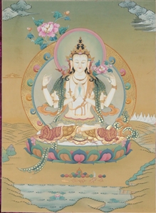 Thangka Chenrezik